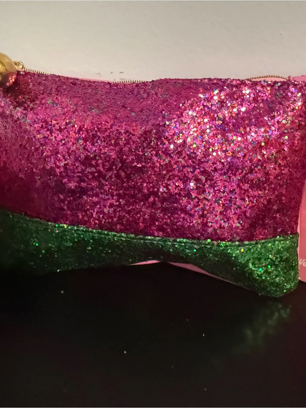 Aminnah beauty bundle set: Pink and Green Glitter Ipsy bag and lip duo! New